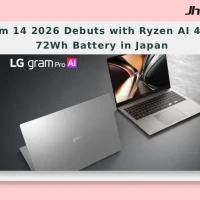 LG Gram 14 2026 Debuts with Ryzen AI 450 and 72Wh Battery in Japan